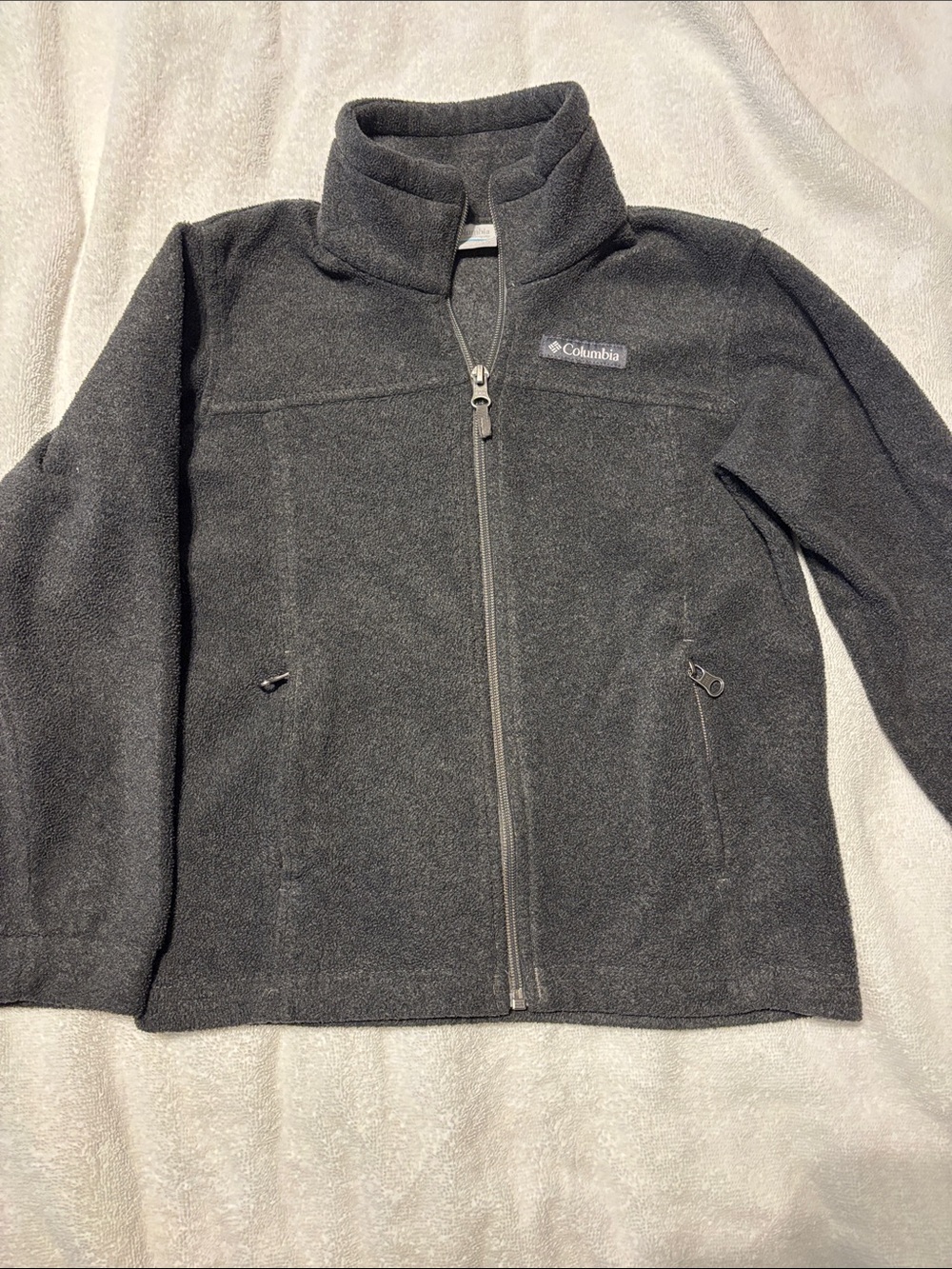 Columbia Kids Charcoal Gray Full-Zip Fleece Jacket